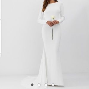 ASOS long sleeve white dress